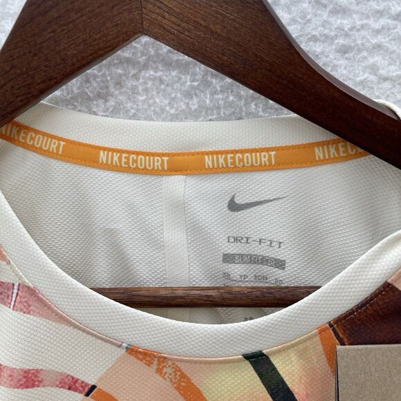 Nike US Open Jersey Men's XS Multicolor Slim Fit Dri-Fit Court Slam Tennis NEW - Picture 4 of 8